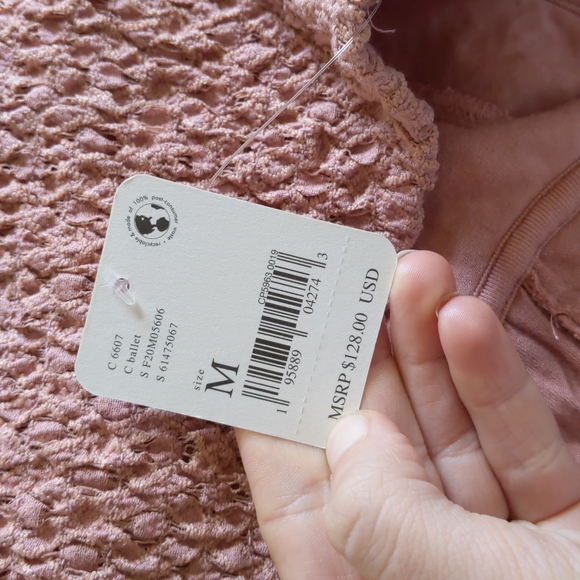 NWT Adella Free People Strapless Pink Dusty Rose Maxi Dress - Picture 4 of 5